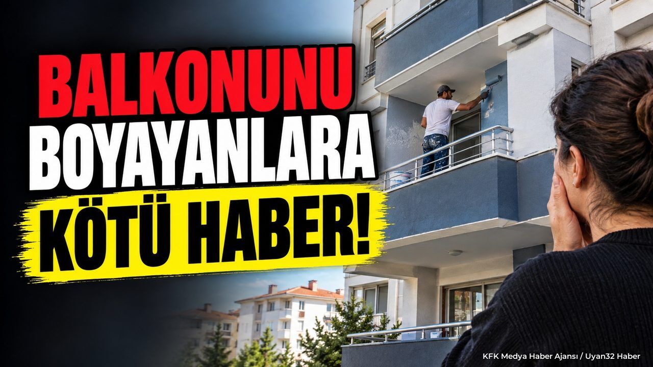 BALKONUNU BOYAYANLARA KÖTÜ HABER!