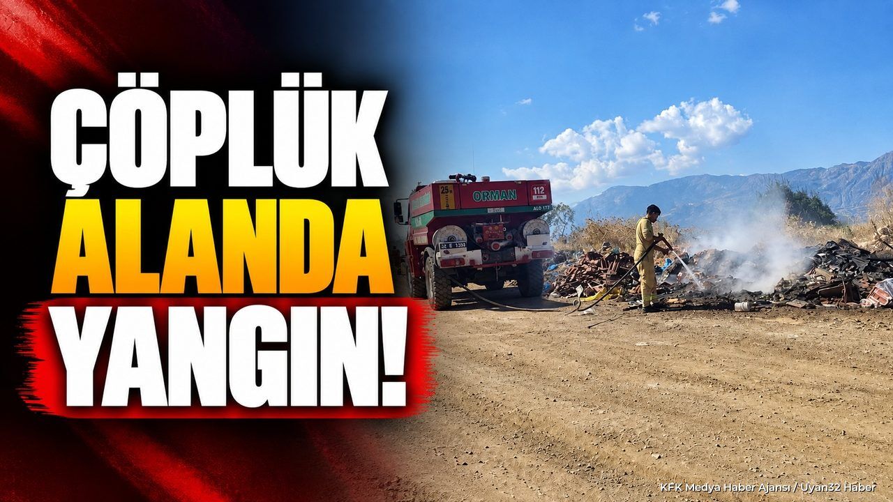 EĞİRDİR'DE KORKUTAN ÇÖPLÜK YANGINI!