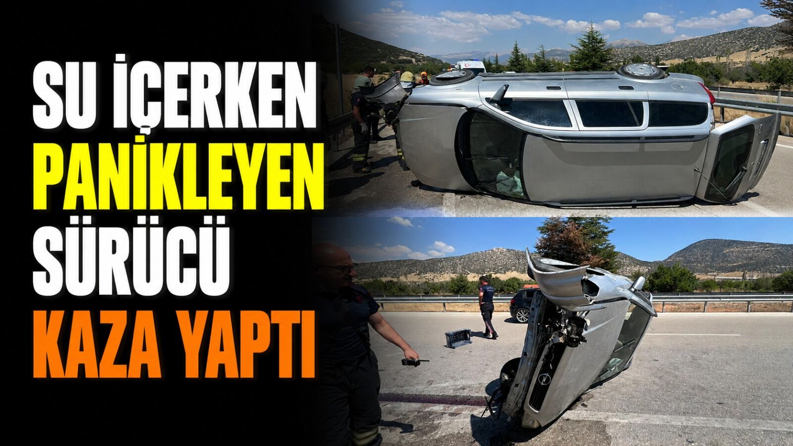 Eğirdir Beşevler Mevkisinde Feci Kaza! Araçta Sıkışan Sürücü İçin Zamanla Yarış