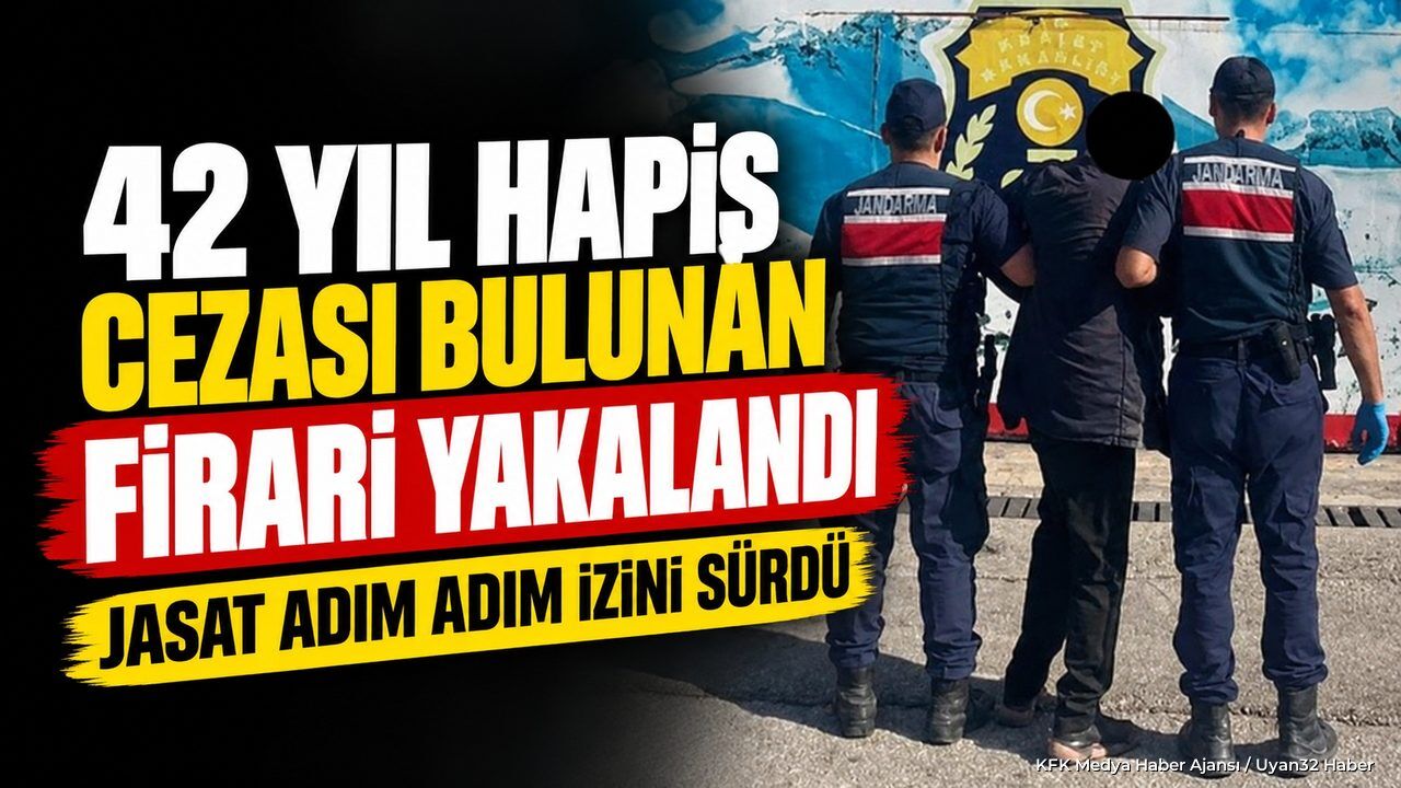 42 YILLIK FİRARİ KÖYDE YAKALANDI