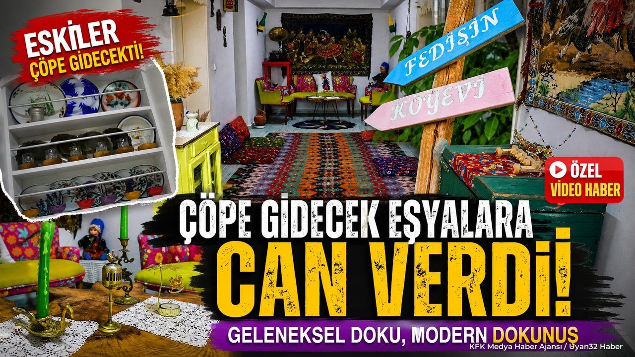 ÇÖPE GİDECEK EŞYALARA CAN VERDİ!
