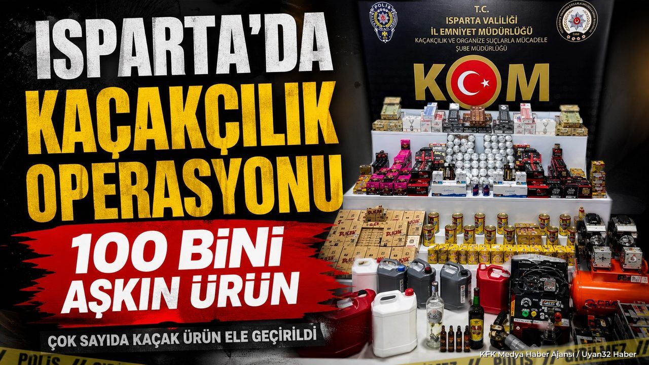 ISPARTA'DA DEV KAÇAKÇILIK BASKINI