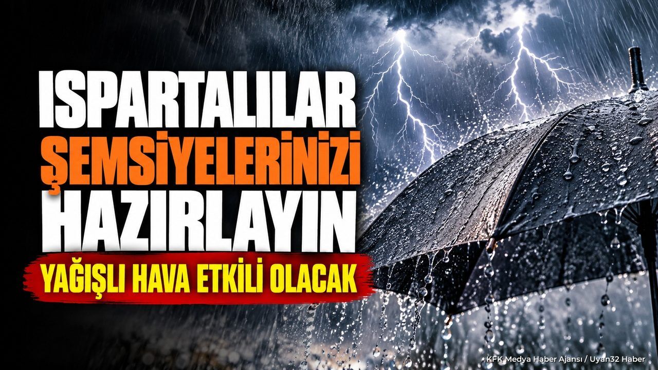 ISPARTA'DA 5 GÜNLÜK SAĞANAK ALARMI!