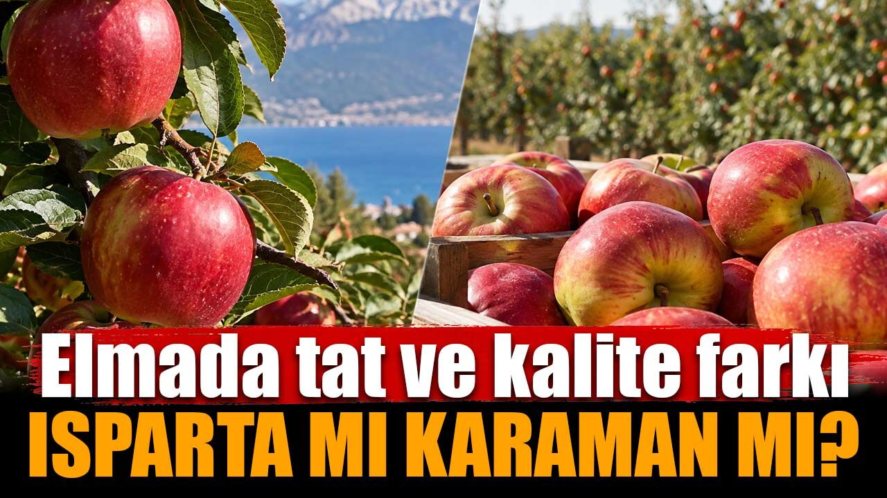 Isparta elması mı Karaman elması mı? Tat, aroma ve kalite farkı dikkat çekiyor
