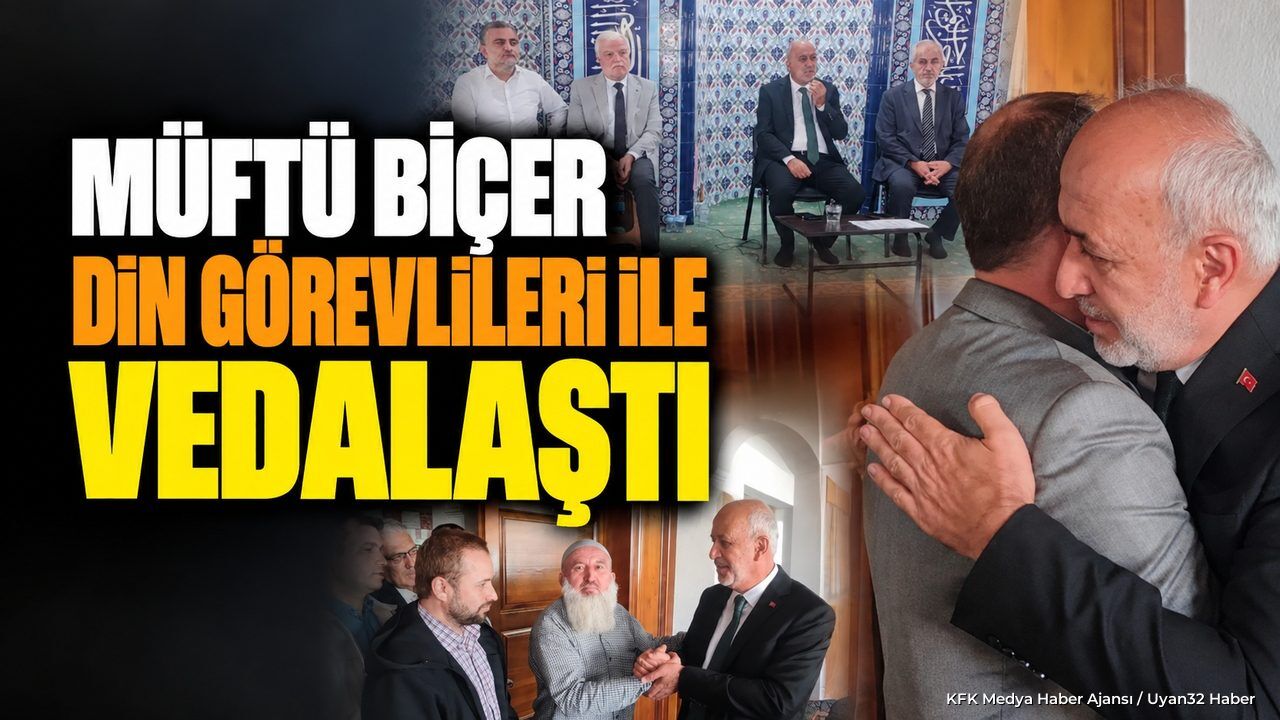 Isparta İl Müftüsü Muharrem Biçer Din Görevlileriyle Vedalaştı