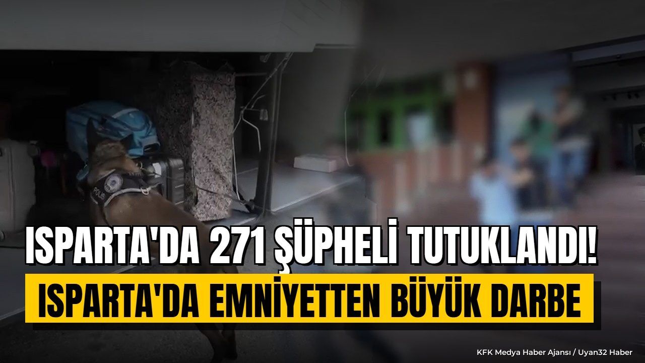 Isparta'da 8 ayda 1210 kişi yakalandı: Peki emniyet bilançosunda ne var?