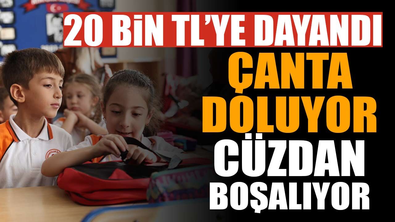Isparta’da çanta doluyor, cüzdan boşalıyor: Okula dönüş faturası 20 bin TL’ye dayanıyor