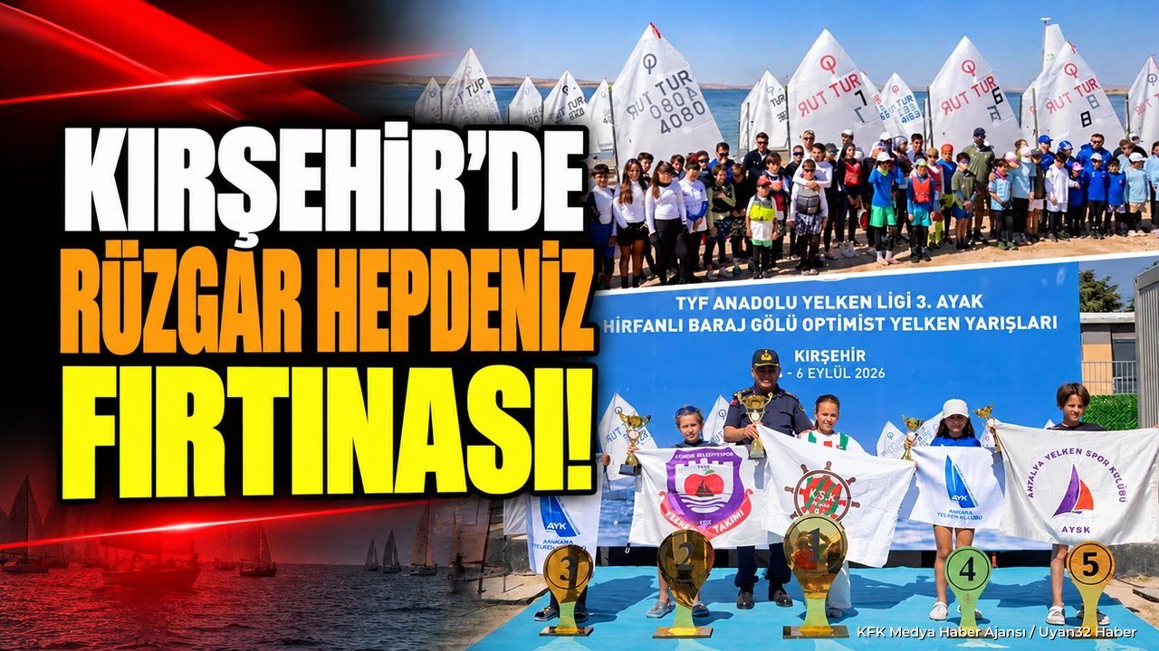 KIRŞEHİR'DE RÜZGAR HEPDENİZ FIRTINASI!