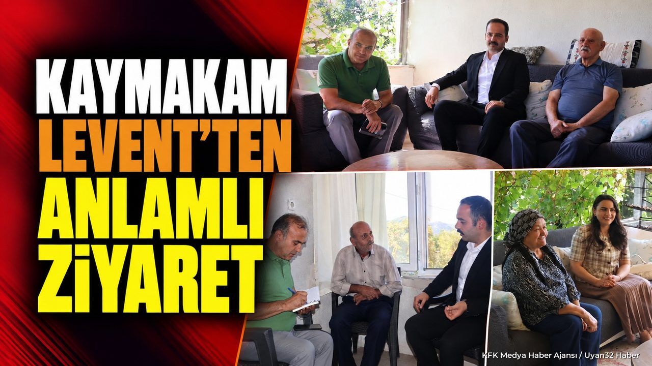 Kaymakam Adem Levent Şehit Yakınları ve Gazi Eşini Ziyaret Etti