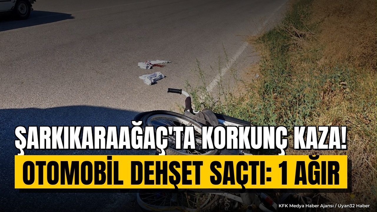 ŞARKIKARAAĞAÇ'TA KORKUNÇ KAZA!