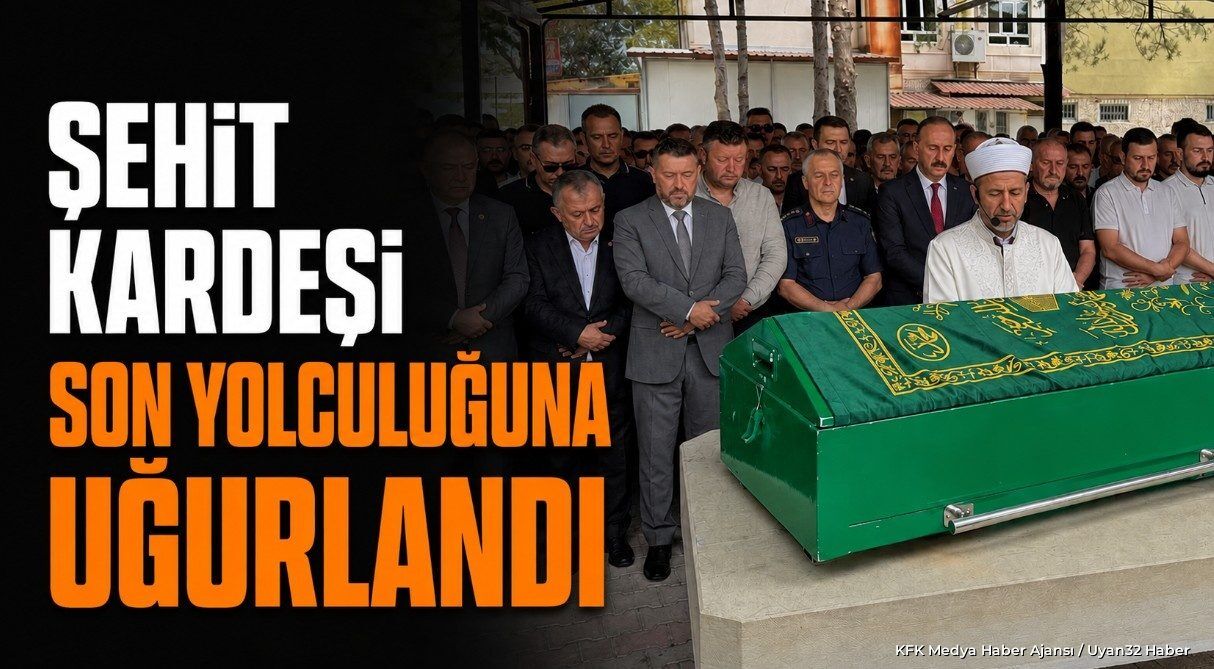 Şehit Kardeşi Tahir Topçu son Yolculuğuna Uğurlandı