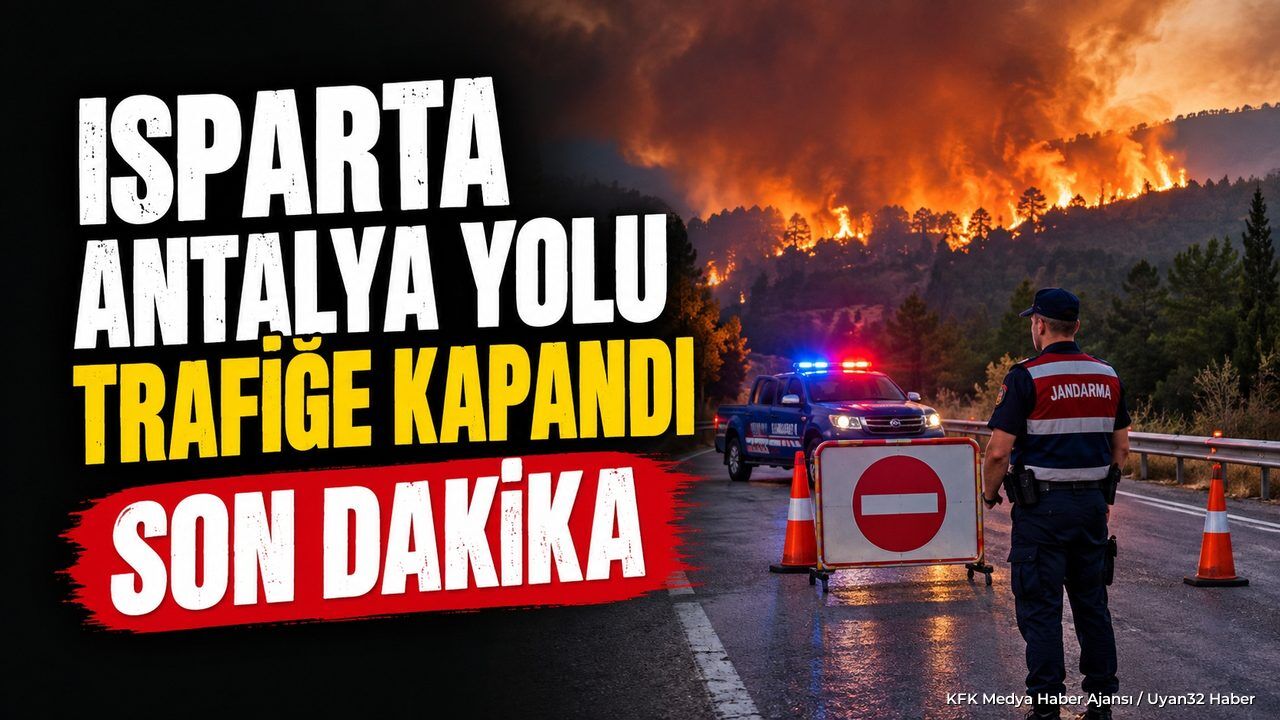 ISPARTA-ANTALYA YOLU TRAFİĞE KAPATILDI