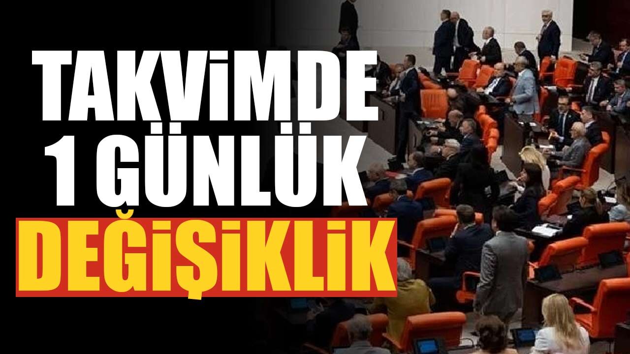 Takvimde 1 günlük değişiklik: 15,5 günlük resmi tatil süresi 16,5 olabilir