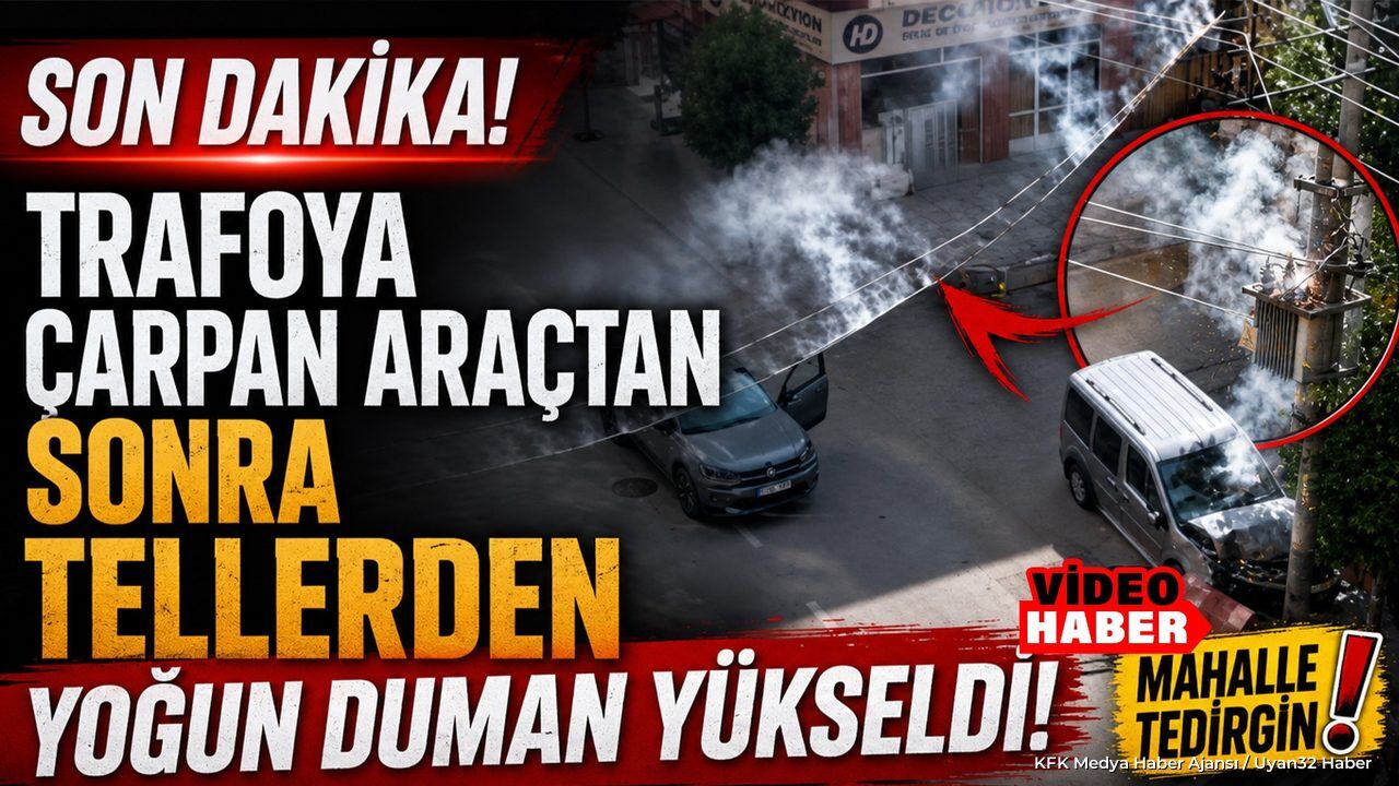 CADDEDE KAZA TRAFOYA ÇARPTI