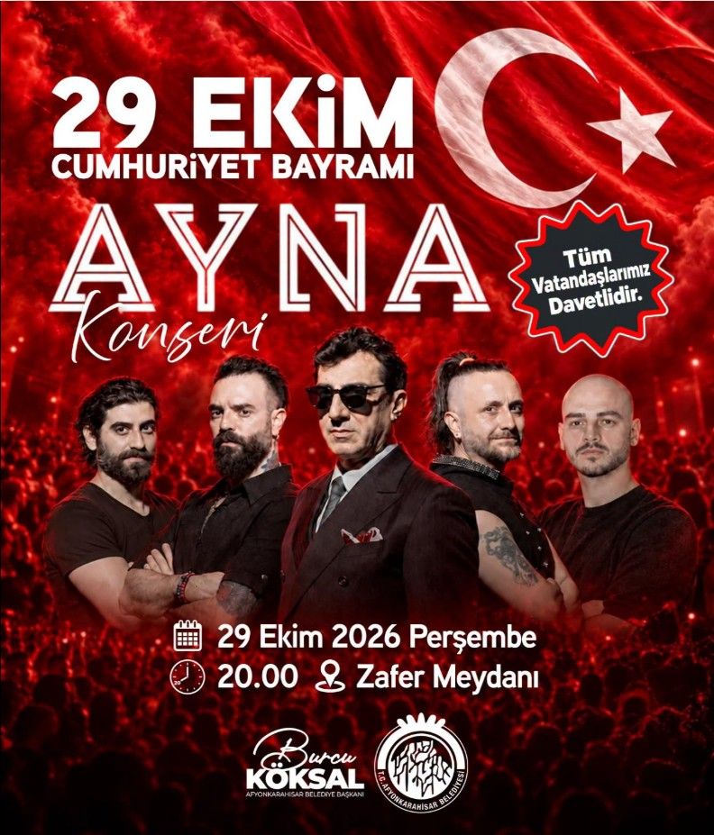 29 Ekim Afyonda Ayna Grubu Konseri