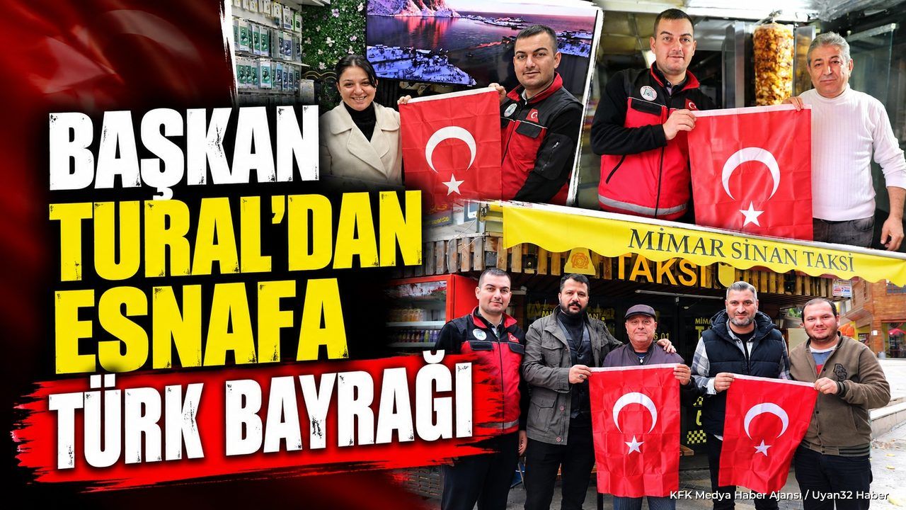ESNAFA BAYRAK HEDİYESİ!