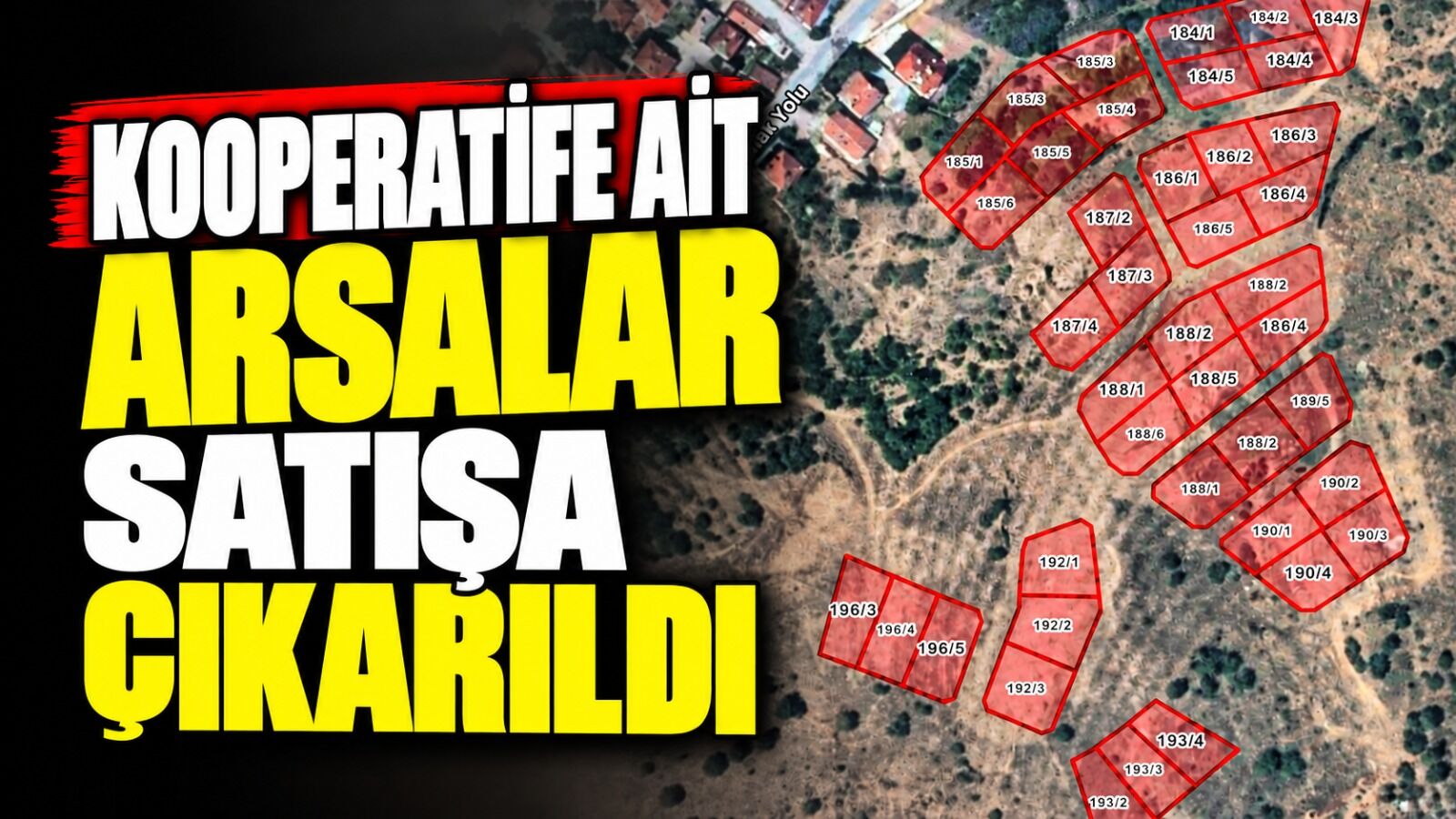 YALVAÇ'TA KOOPERATİF ARSALARI SATIŞTA