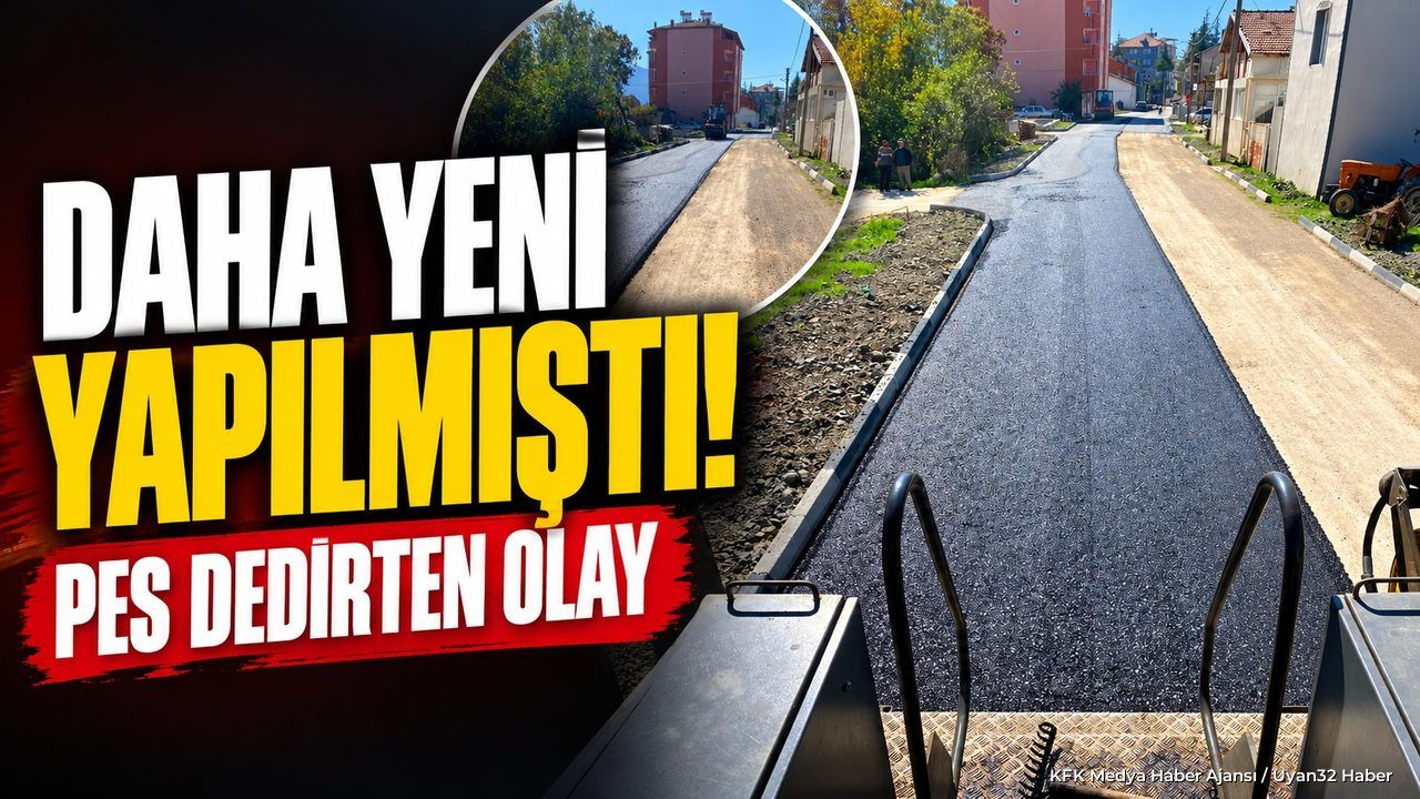 GELENDOST'TA ASFALT UYARISI