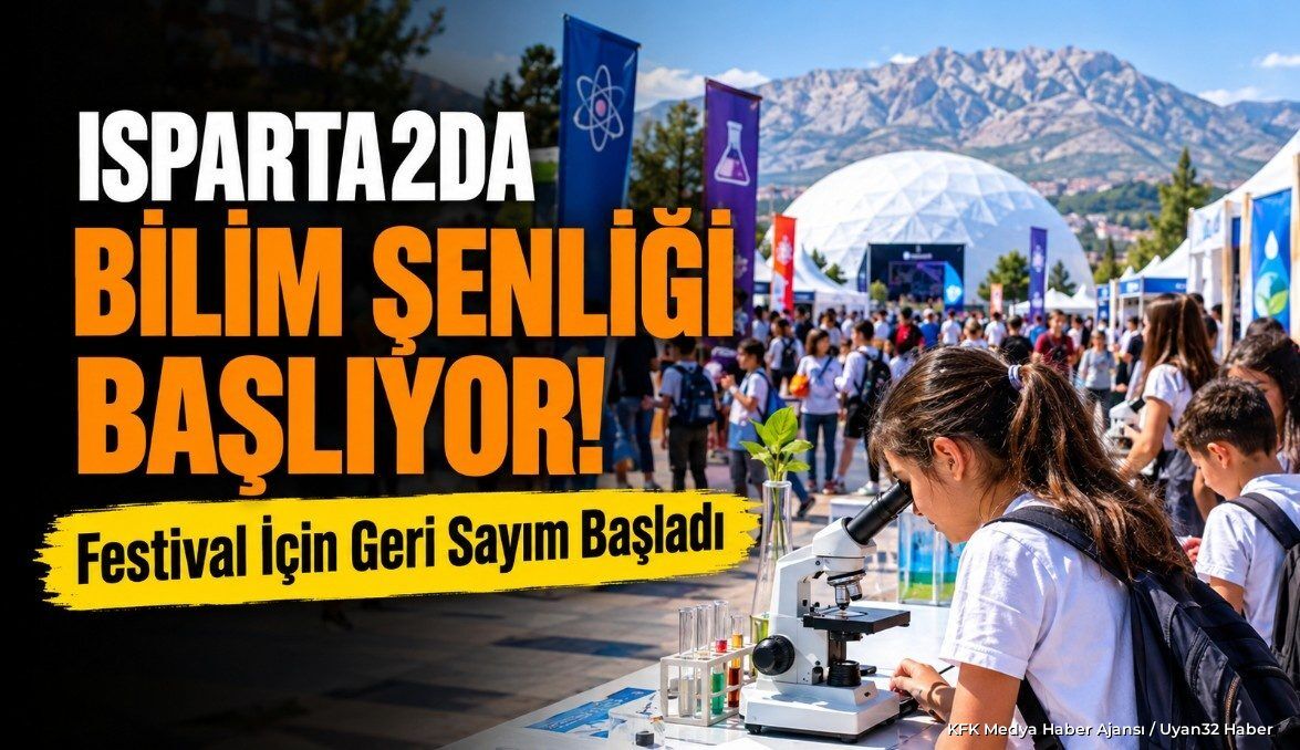 Bilimfest Isparta İçin Geri Sayım: TÜBİTAK'tan Dev Destek Geldi
