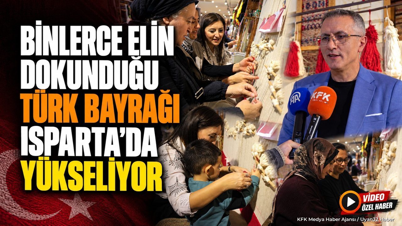 TÜRK BAYRAĞI HALISI DOKUNUYOR