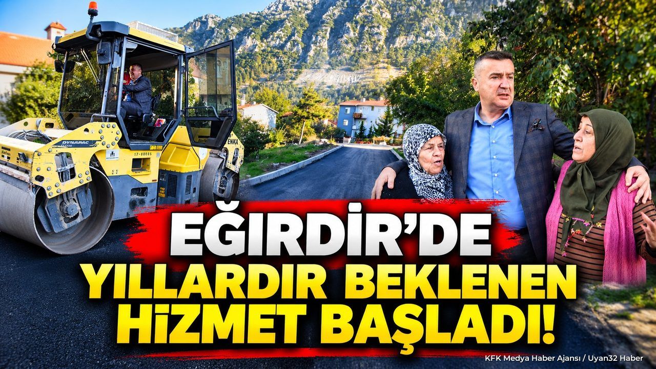 EĞİRDİR'DE ASFALT HAMLESİ BAŞLADI
