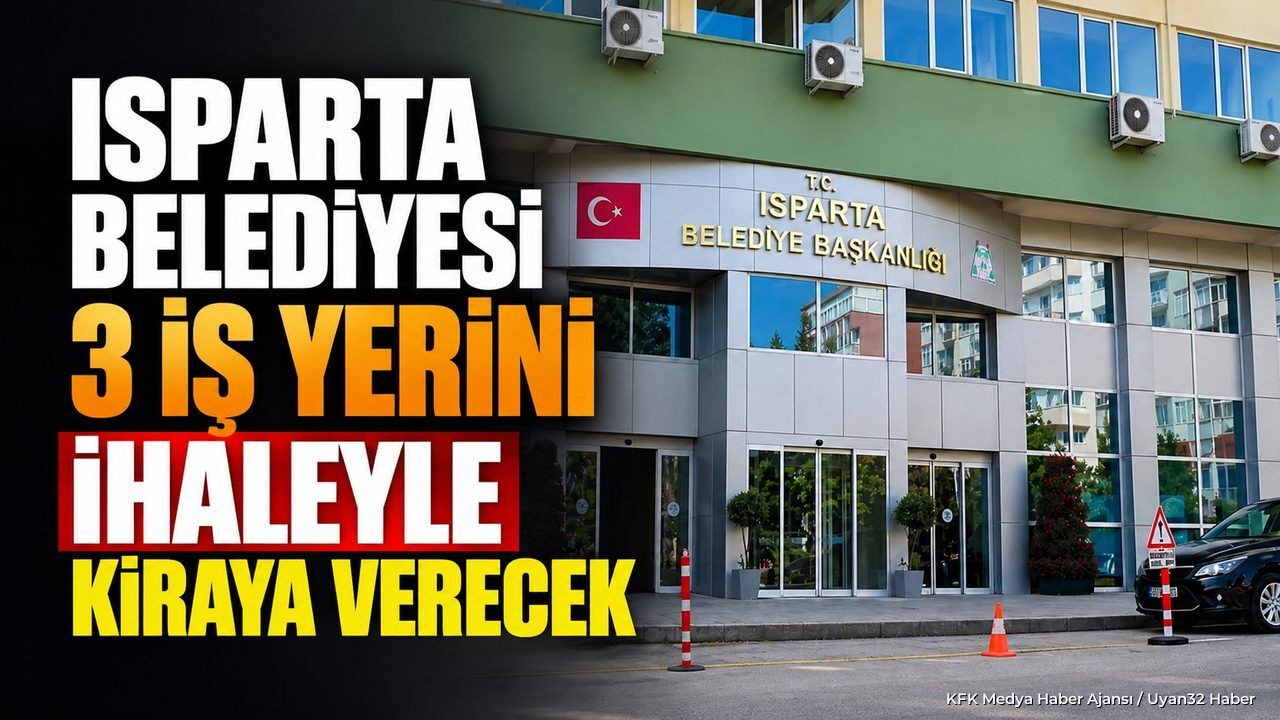 BELEDİYEDEN KİRALIK 3 İŞ YERİ