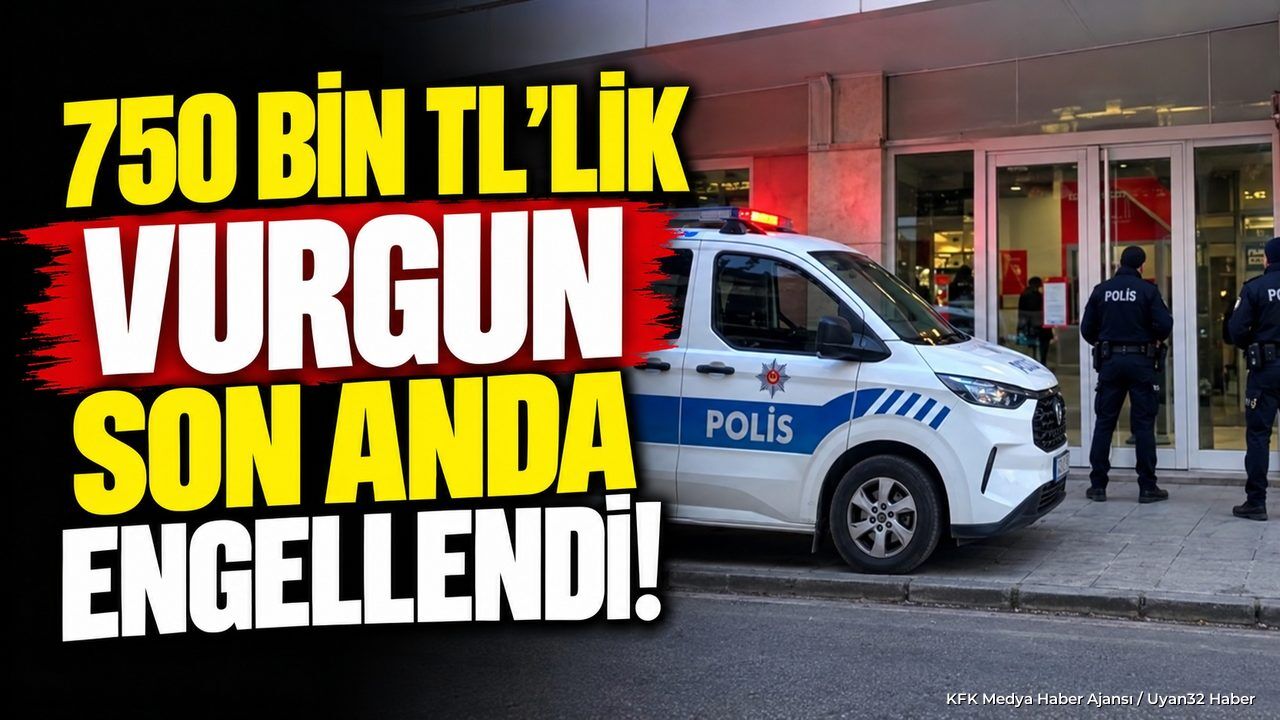 750 BİN TL'LİK VURGUN ÖNLENDİ!