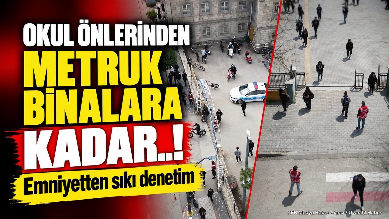 OKUL ÇEVRELERİNDE SIKI KONTROL!