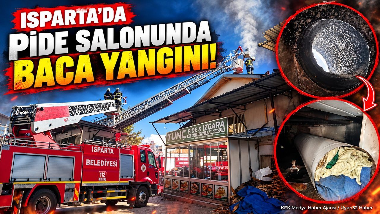 DAVRAZ'DA PİDE SALONUNDA YANGIN!
