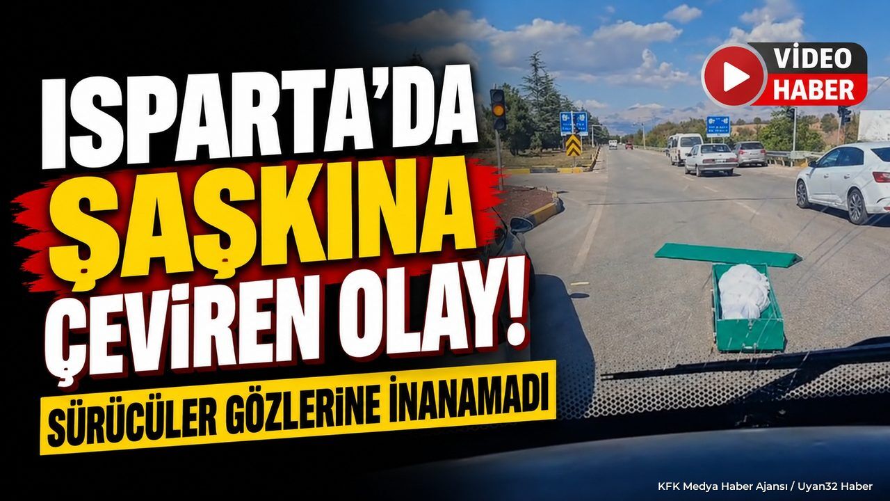ISPARTA'DA CENAZE YOLA DÜŞTÜ!