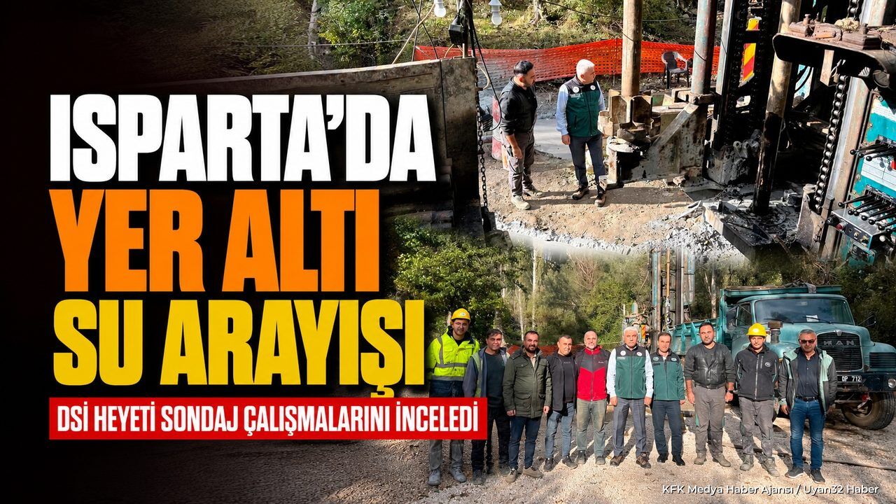 Isparta'da Sondaj Çalışmaları Başladı: DSİ Heyetinden İnceleme
