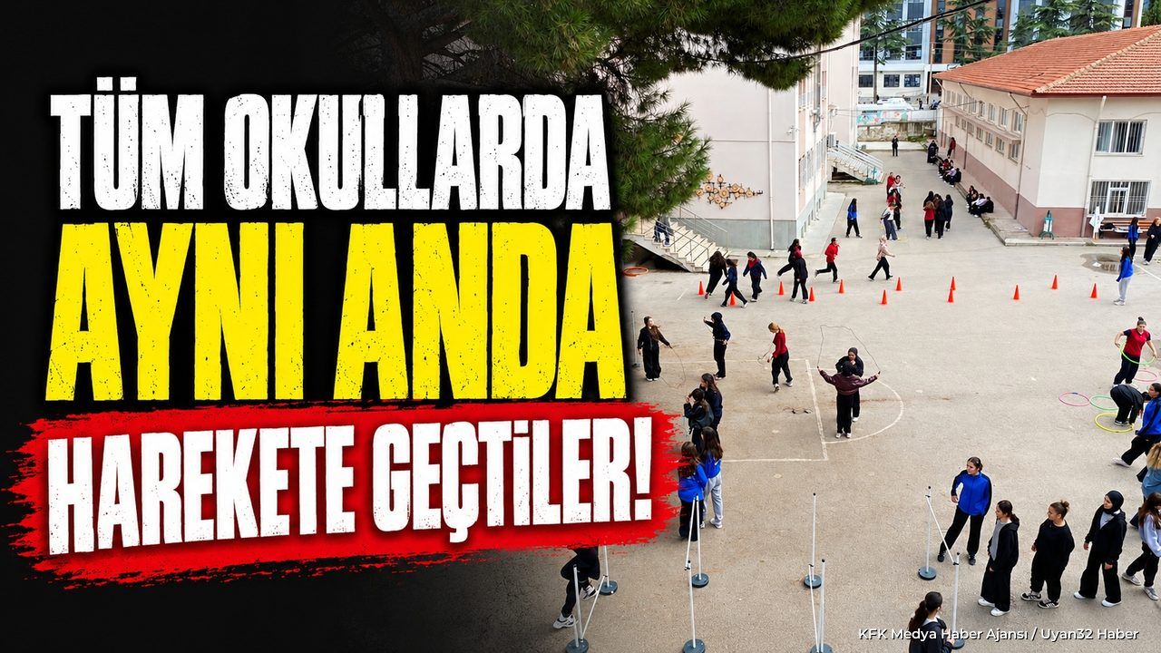 Isparta’da Tüm Okullarda Aynı Anda Harekete Geçtiler!
