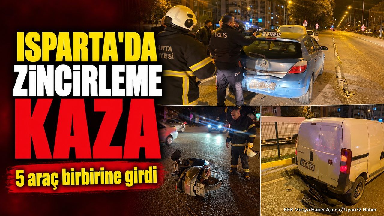 ISPARTA'DA ZİNCİRLEME KAZA