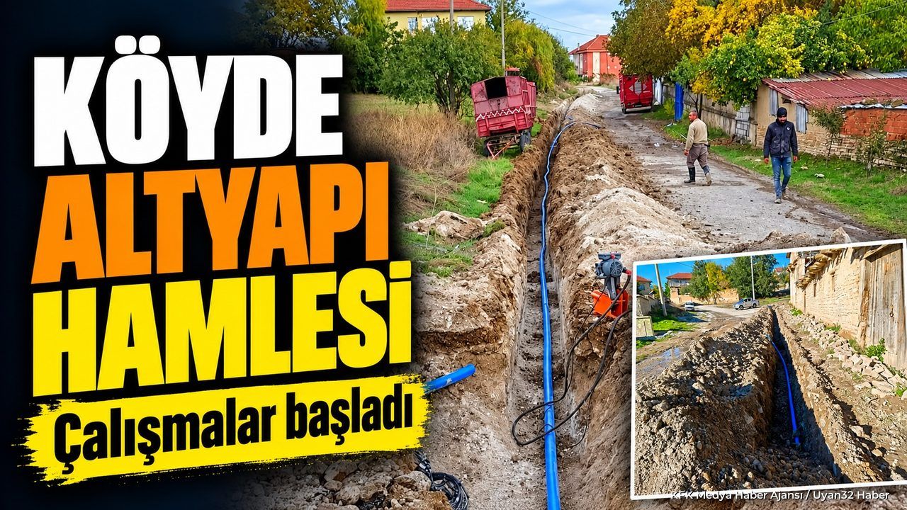 GÖKSÖĞÜT'TE ŞEBEKE YENILENIYOR