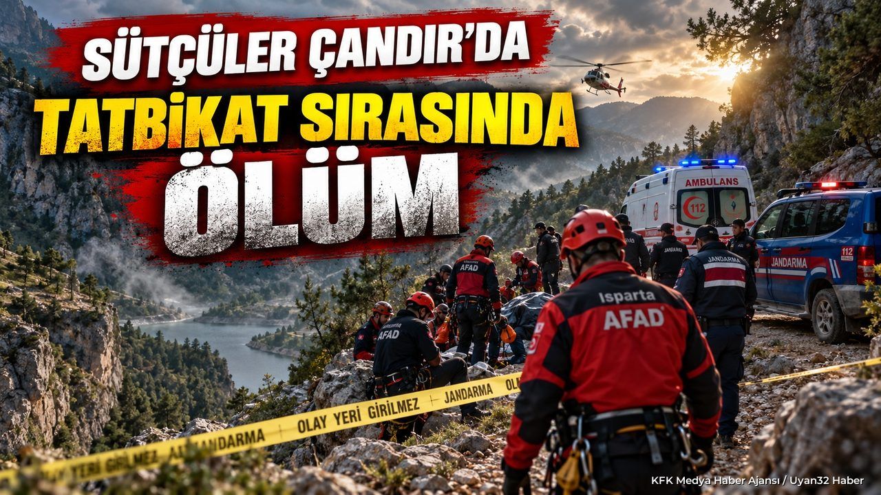 TATBİKATTA ACI KAZA!
