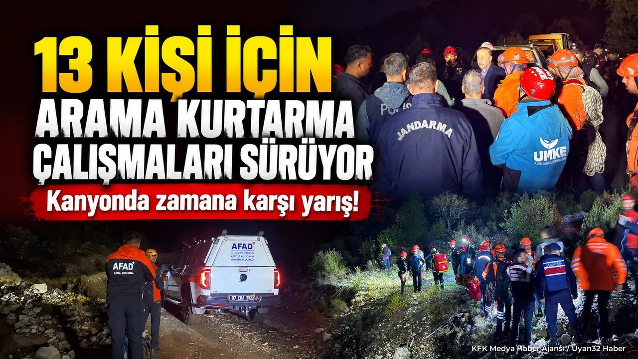 KANYONDA 13 KİŞİ KAYIP