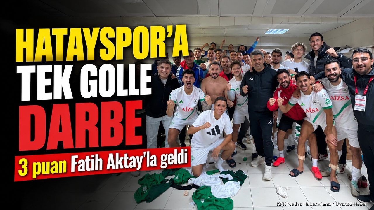 HATAYSPOR'A TEK GOLLE DARBE