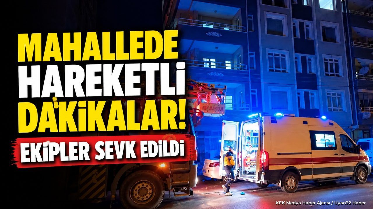 Mahallede hareketli dakikalar! Ekipler sevk edildi
