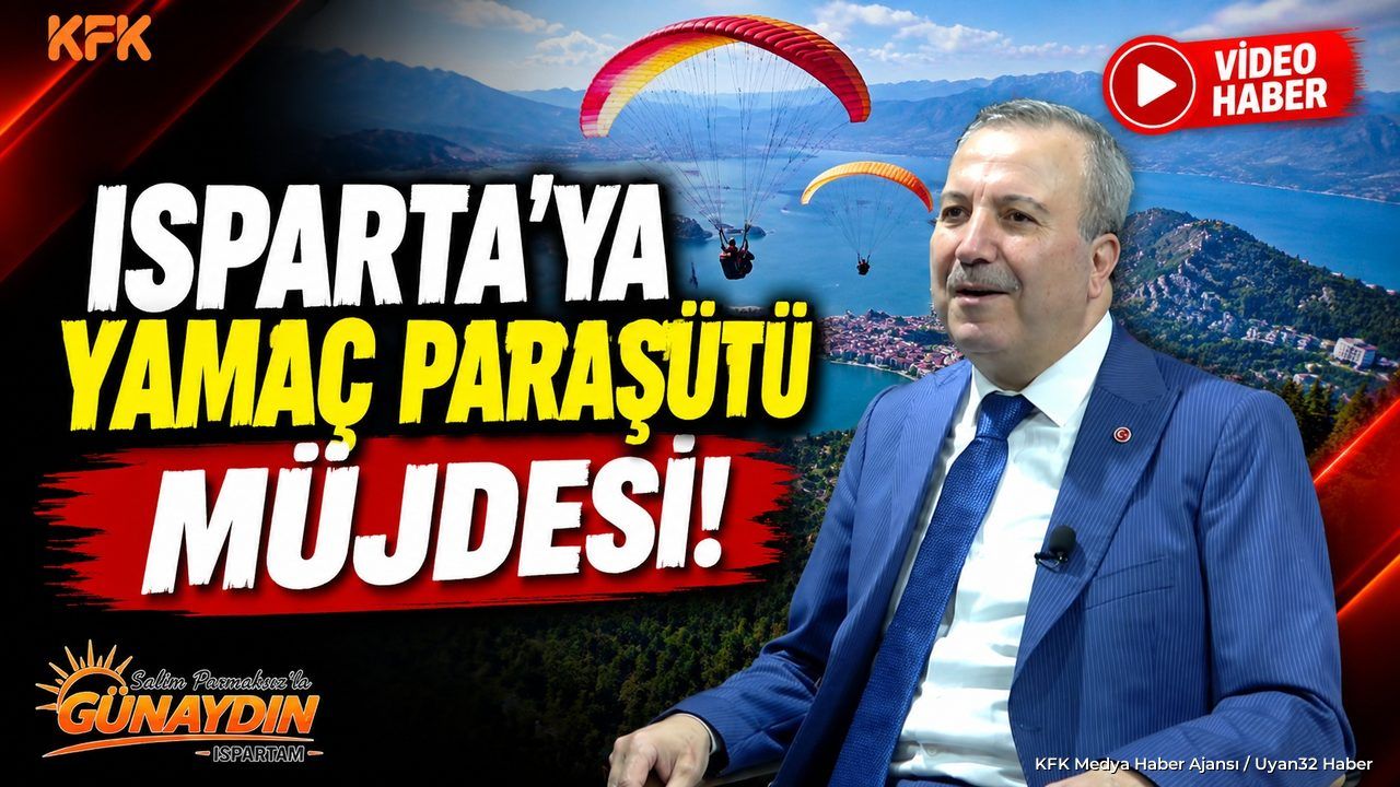 EĞİRDİR'DE YAMAÇ PARAŞÜTÜ DÖNEMİ