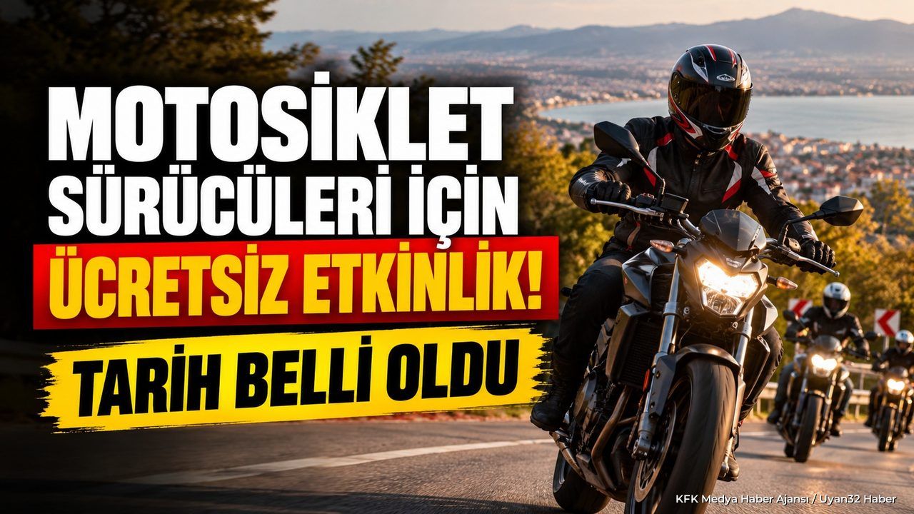 MOTOSİKLETÇİLERE ÜCRETSİZ ETKİNLİK