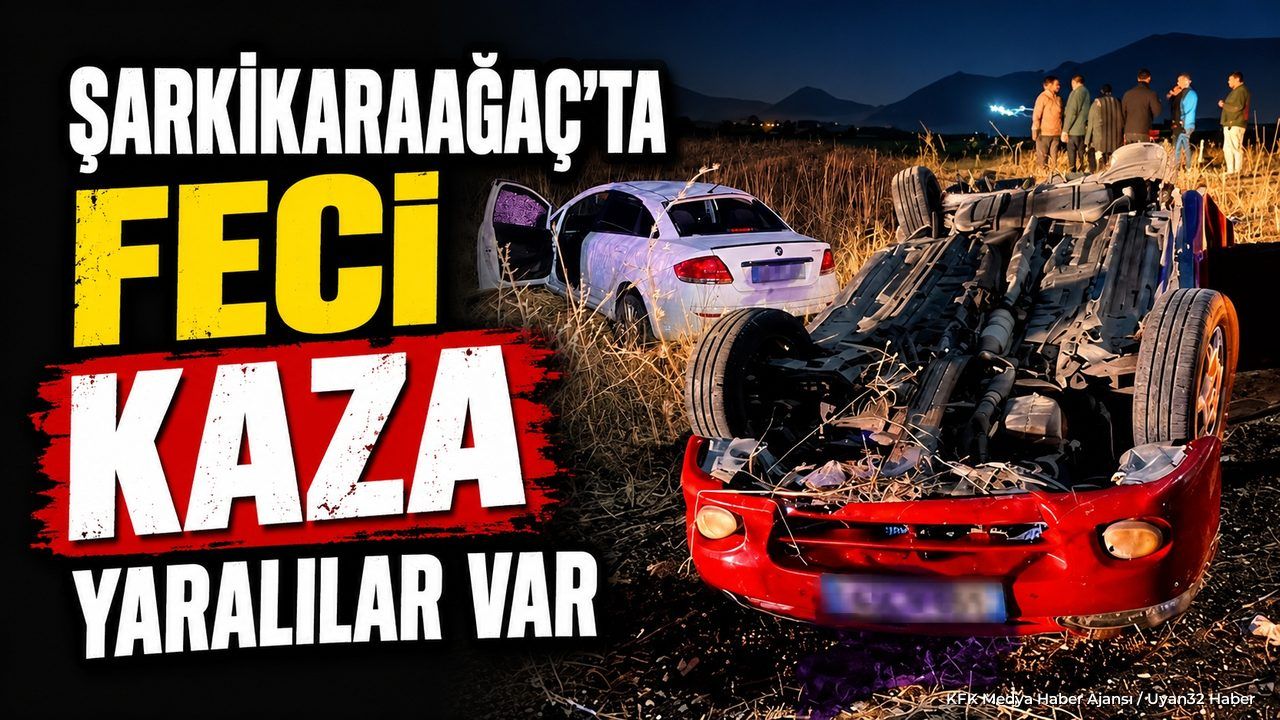 ŞARKİKARAAĞAÇ'TA KAZA