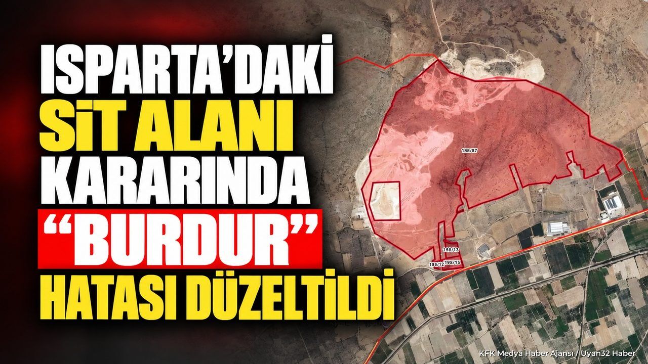 HARİTADAKİ BURDUR HATASI DÜZELTİLDİ