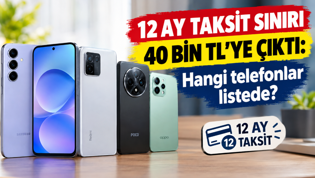 12 ay taksit sınırı 40 bin TL'ye çıktı: Hangi telefonlar listede?