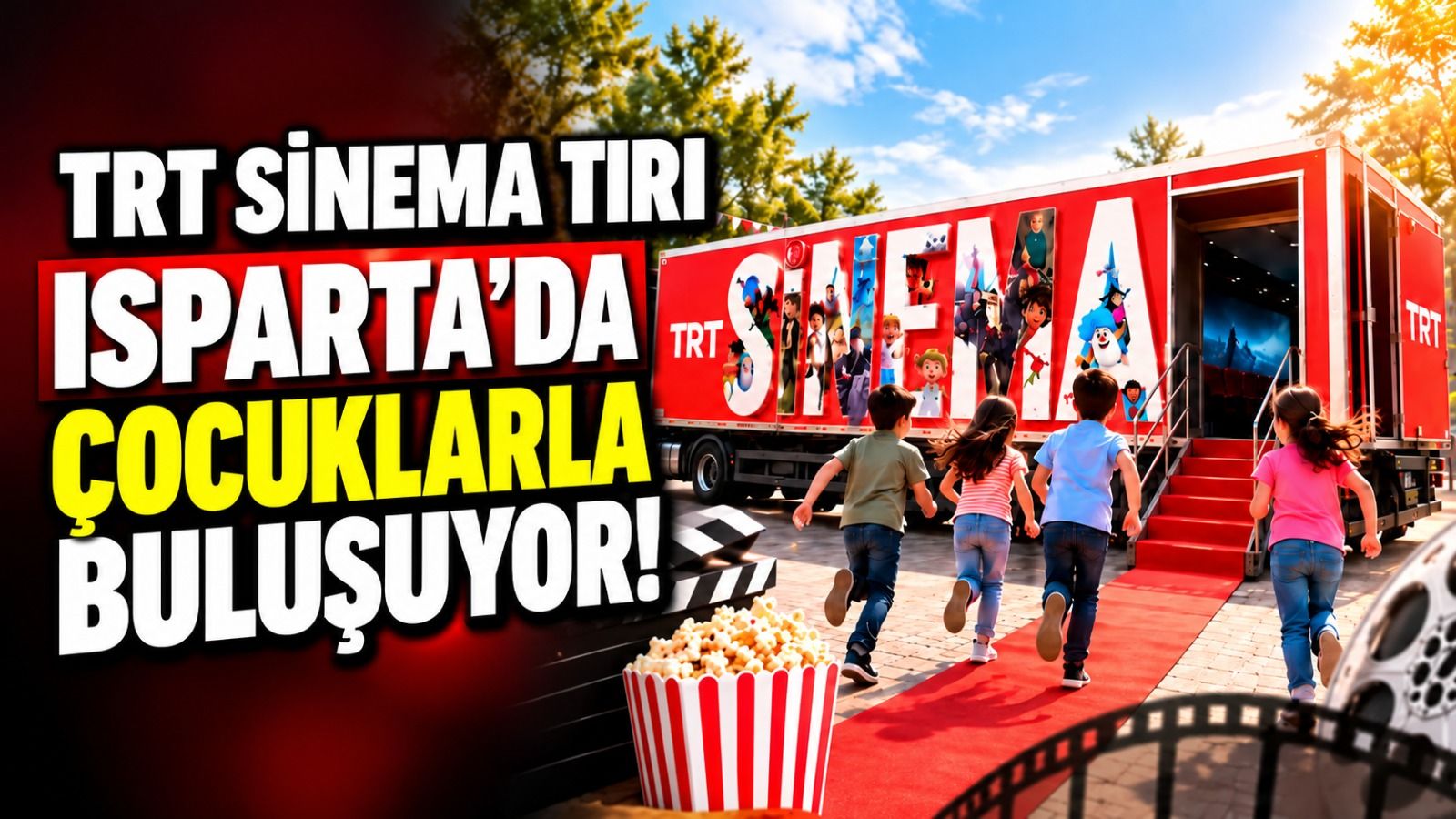 TRT SİNEMA TIRI ISPARTA'DA