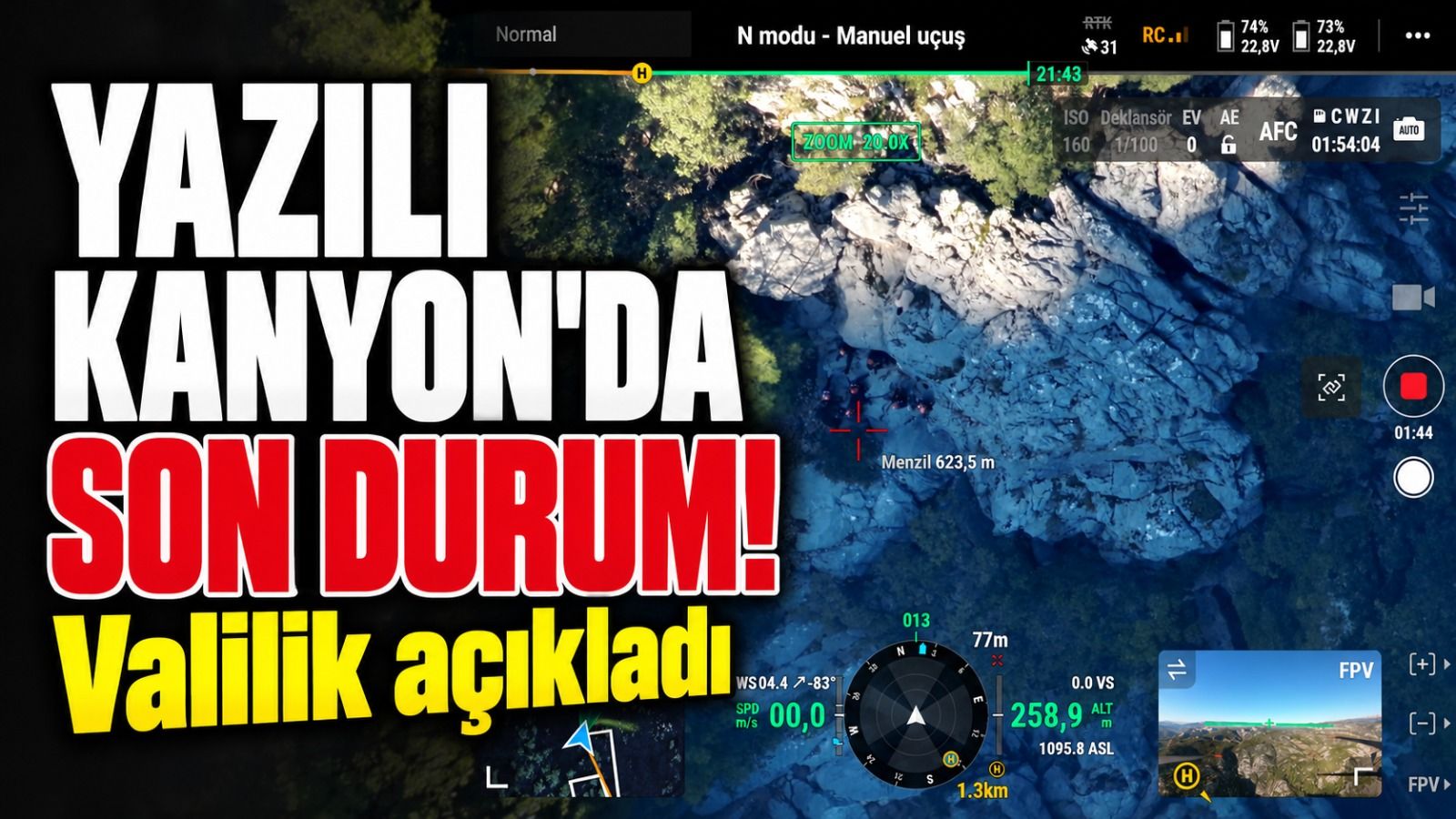 YAZILI KANYON'DA KURTARMA